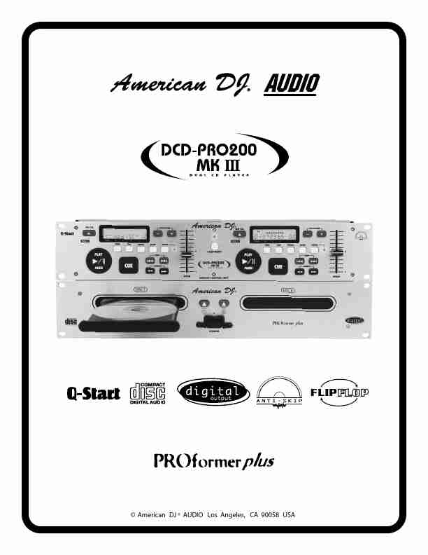 American DJ DJ Equipment DCD-PRO200MKIII-page_pdf